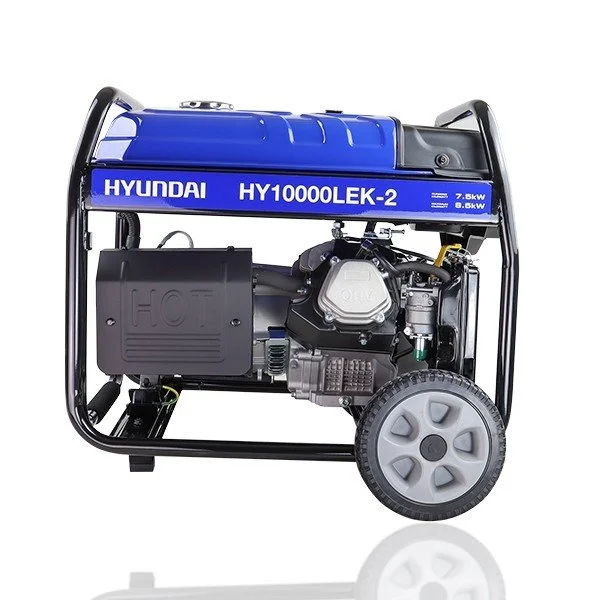 Hyundai HY10000LEK-2 8kW / 10kVA* Recoil & Electric Start Site Petrol Generator