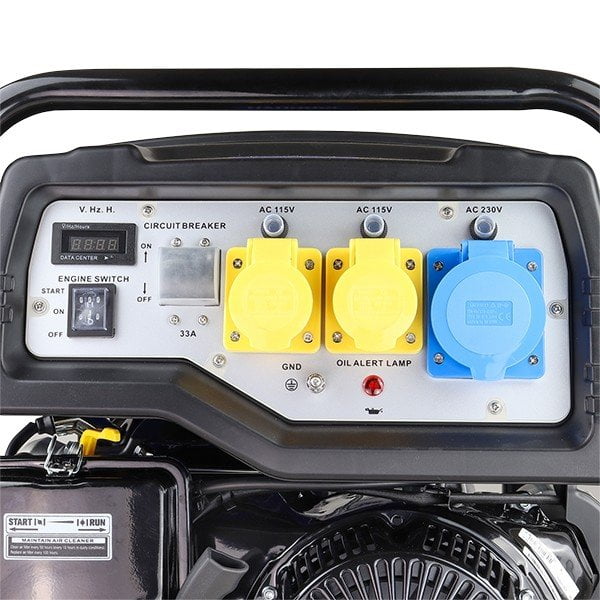 Hyundai HY10000LEK-2 8kW / 10kVA* Recoil & Electric Start Site Petrol Generator
