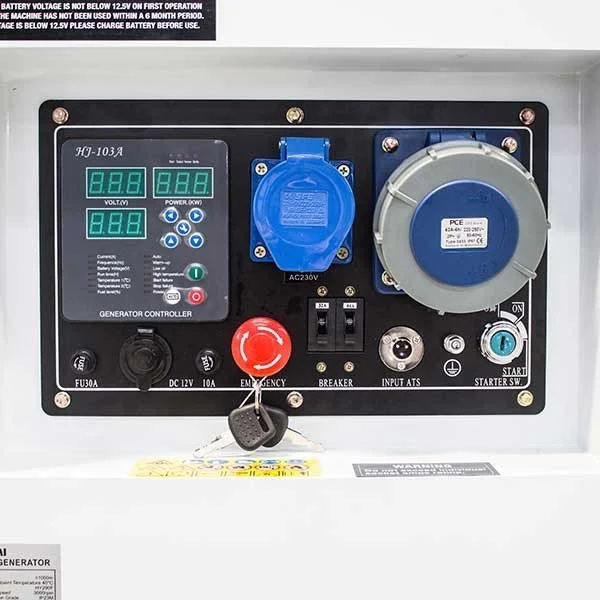 Hyundai DHY12500SE 10kW / 12.5kVA 1PH Diesel Generator