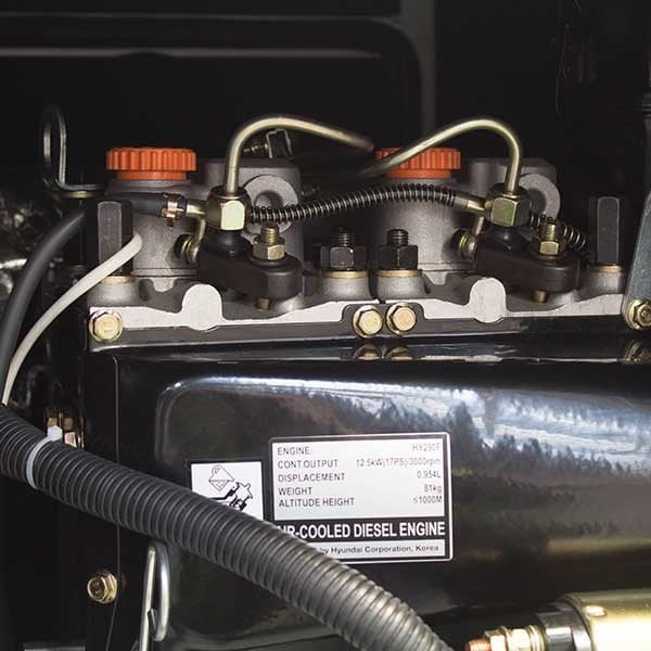 Hyundai DHY12500SE 10kW / 12.5kVA 1PH Diesel Generator