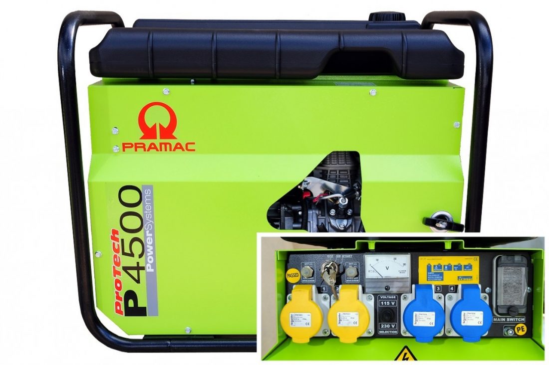 Pramac P4500 3.7kW Diesel Generator Electric Start