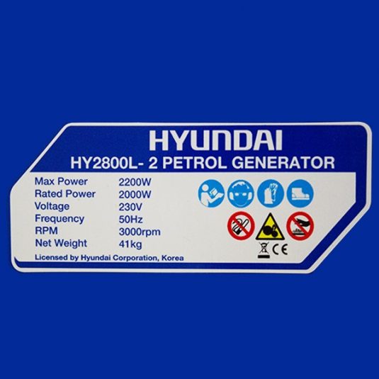 HY2800L-2 Petrol Hyundai generator