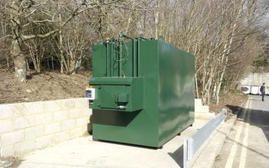 diesel generator bulk fuel tank installation