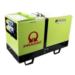 Pramac P11000 10kVA 9.7kW Diesel Generator 1PH 230 110V.