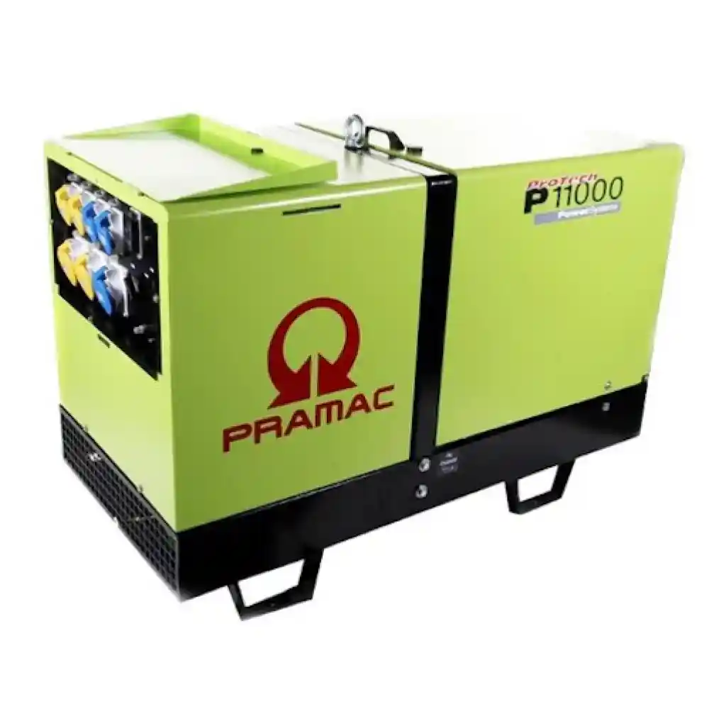 Pramac P11000 10kVA 9.7kW Diesel Generator 1PH 230 / 110V