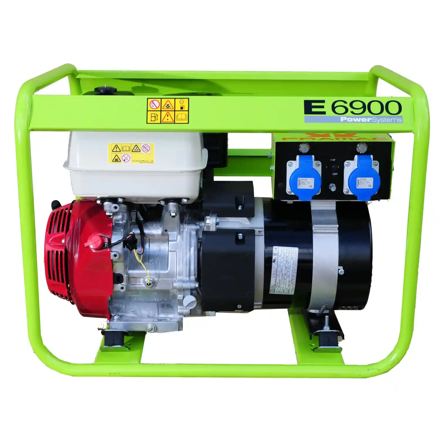Pramac E6900 6.43kw 230V / 110V Petrol Generator Recoil Start