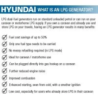 Hyundai HY9000LEK-LPG 6.6kW Electric Start Dual Fuel Petrol / LPG Generator