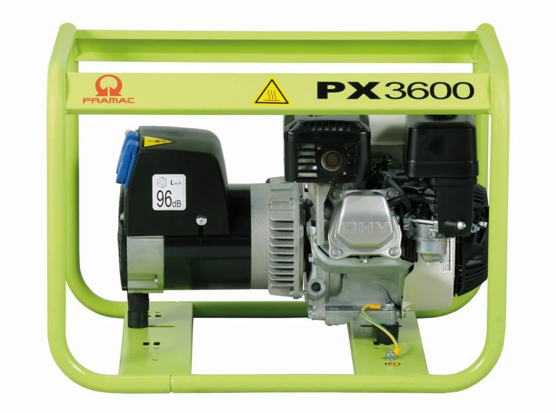 Pramac PX3600 3kw 230V / 110V Petrol Generator Recoil Start