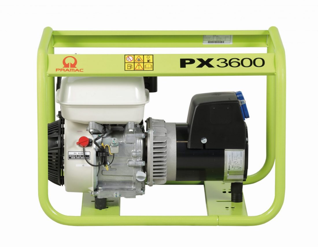 Pramac PX3600 3kw 230V / 110V Petrol Generator Recoil Start