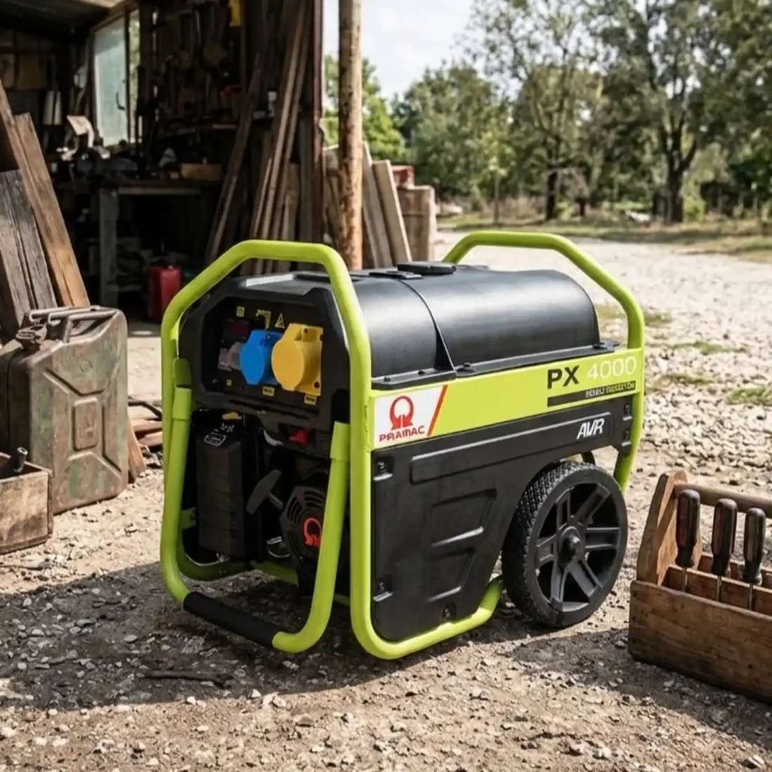 Pramac PX4000 2.7kW 230V / 110V AVR Petrol Generator
