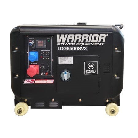Warrior LDG6500SV3 5.5KW Diesel Generator 3 Phase