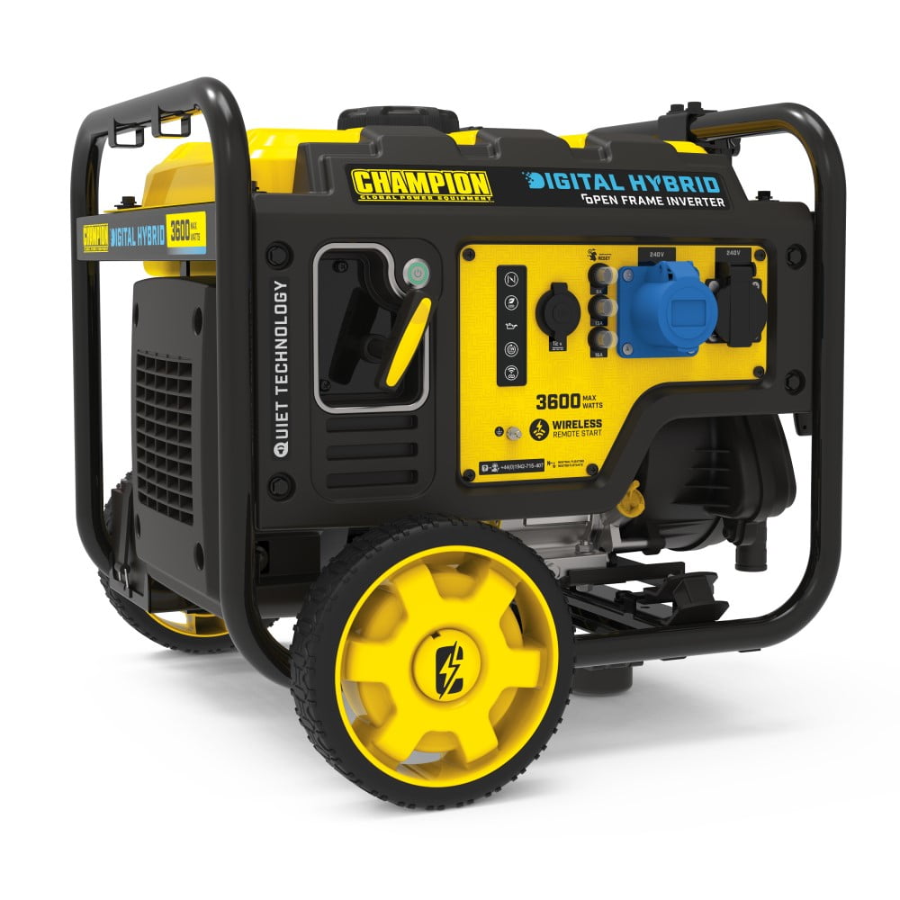 Champion CPG4000DHY 3500W Open Frame Petrol Inverter Generator