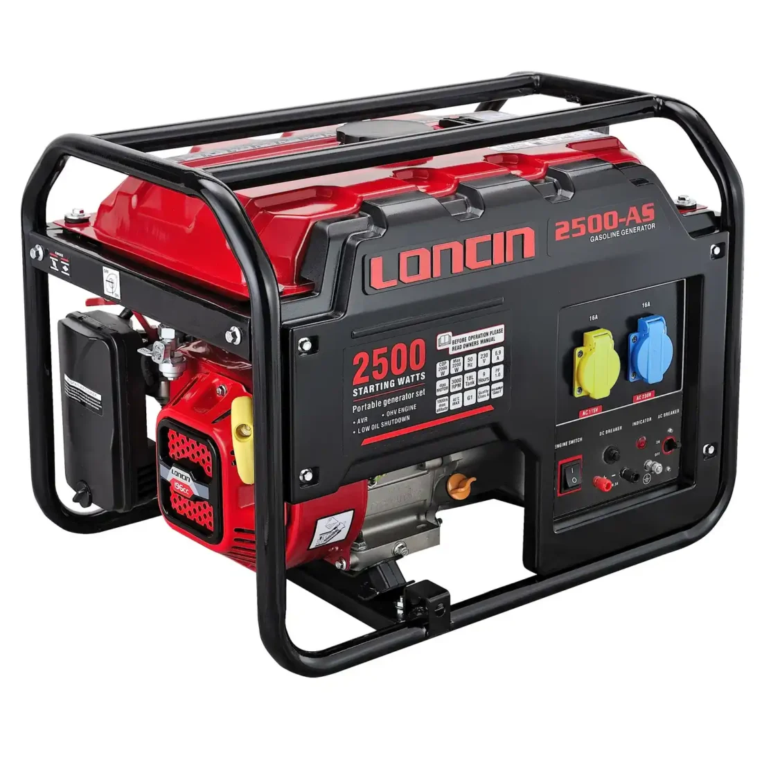 Loncin LC2500-AS 2KW Open Frame Petrol Generator