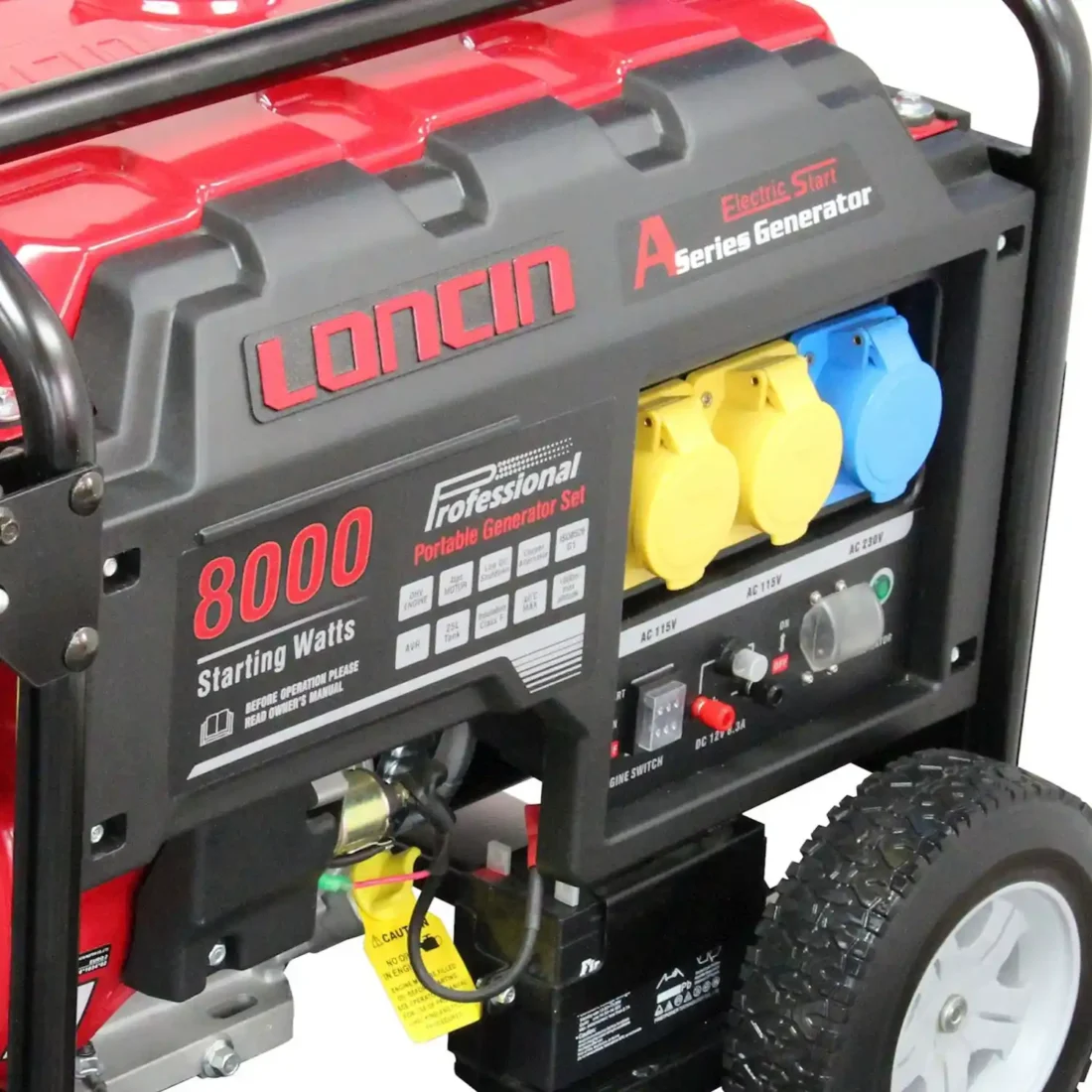 Loncin LC8000D-AS 6KW Open Frame Petrol Generator
