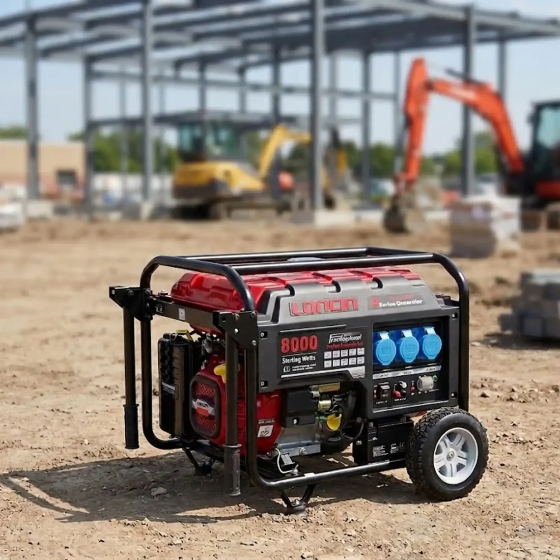Loncin LC8000D-AS 6KW Open Frame Petrol Generator
