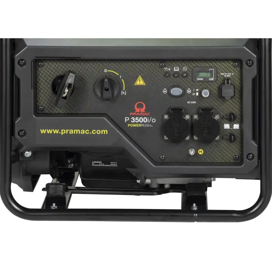 Pramac P3500i/O 3500W Open Frame Petrol Inverter Generator