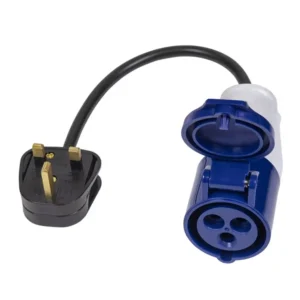 Fly Lead Socket Converter 13A to 16A Socket Sealey