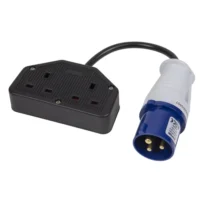 Fly Lead Socket Converter 16A to 13A Socket