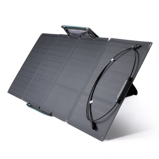 EcoFlow River + 1x 160W Solar Panel Solar Panel Side View