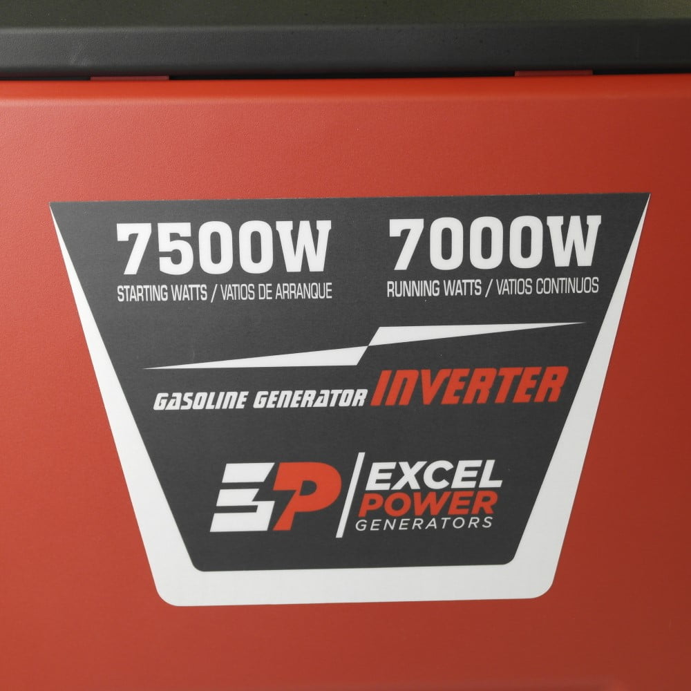 Excel Power XL8000i 7.5KW Petrol Inverter Generator Side Panel Close Up