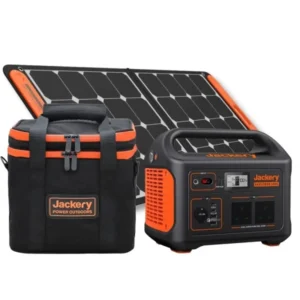 Jackery Explorer 1000 Portable Power Station + SolarSaga 100W Solar Panel + Carrying Case Bag.