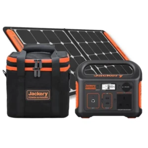 Jackery Explorer 240 Portable Power Station + SolarSaga 100W Solar Panel + Carrying Case Bag.
