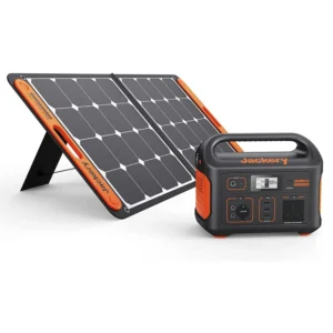 Jackery Explorer 500 Portable Power Station + SolarSaga 100W Solar Panel.