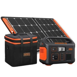 Jackery Explorer 500 Portable Power Station + SolarSaga 100W Solar Panel + Carrying Case Bag.
