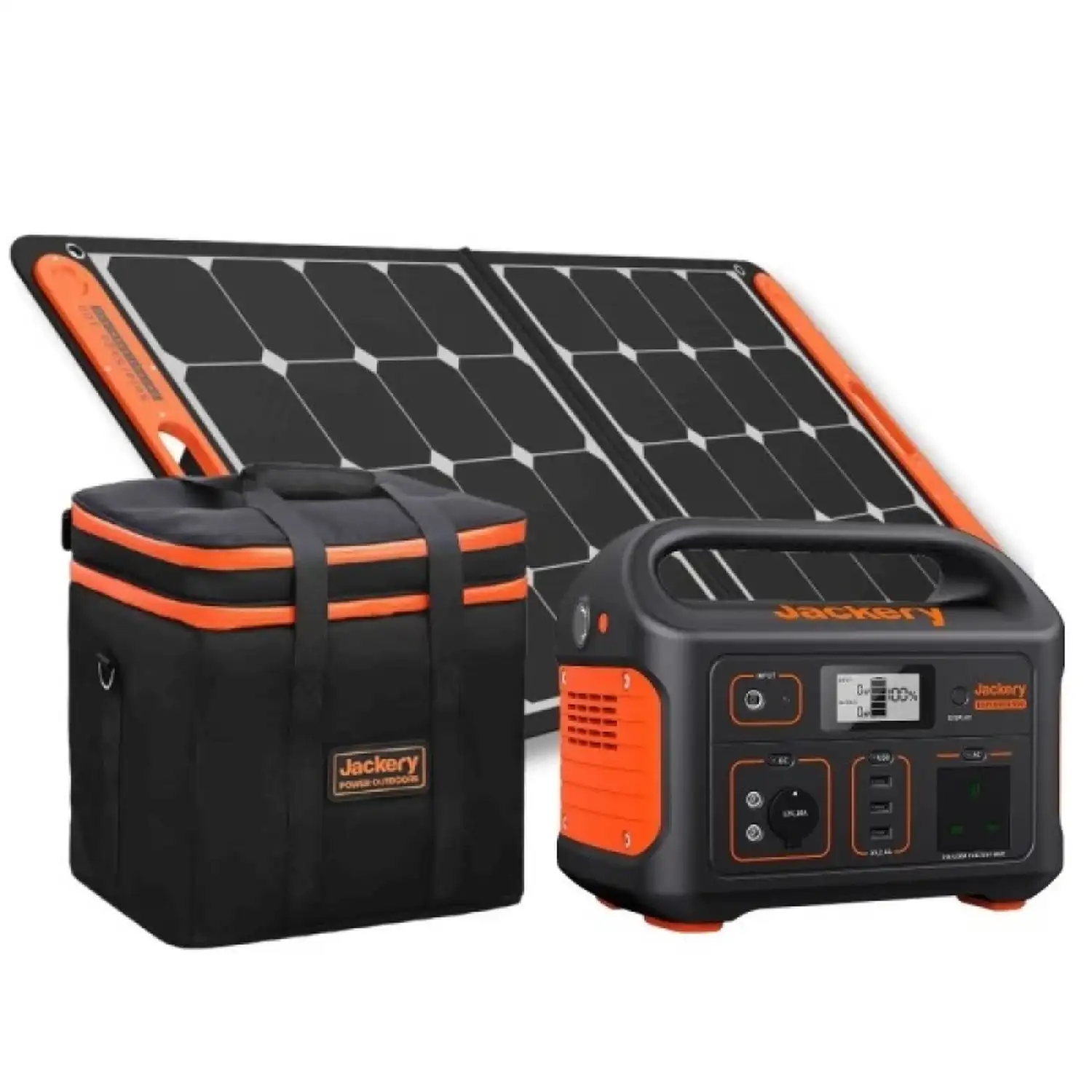 Jackery Explorer 500 Portable Power Station + SolarSaga 100W Solar Panel + Carrying Case