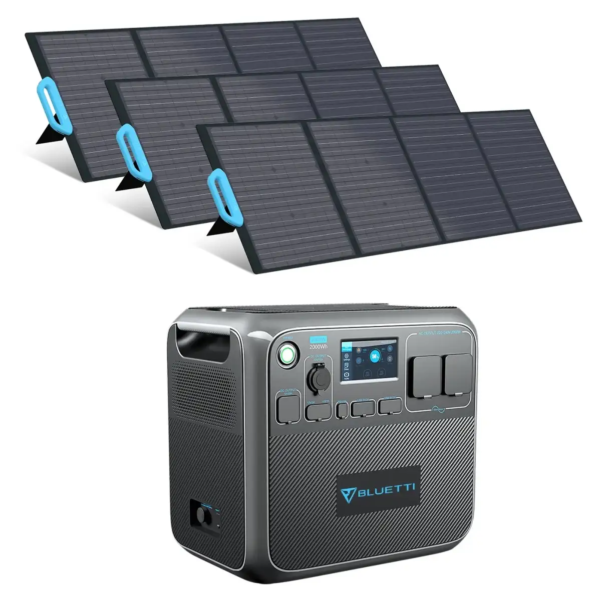 Bluetti AC200P Portable Power Station + 3X PV120 Solar Panels