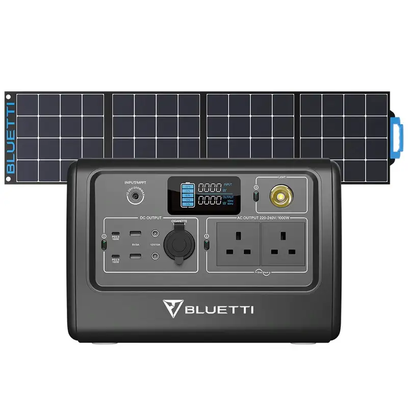 Bluetti EB70 Portable Power Station + PV120 Solar Panel