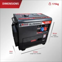 Excel Power XLD9500QT 6.5KW Three Phase Diesel Generator
