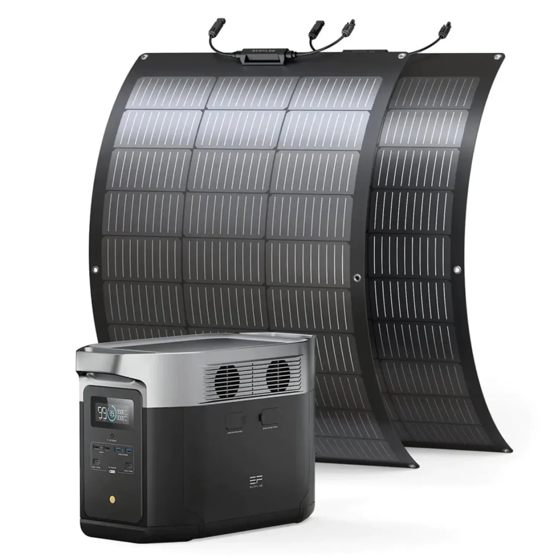 EcoFlow DELTA Max 1600 + 2X 100W Flexible Solar Panel