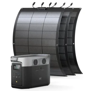 EcoFlow DELTA Max 1600 + 3X 100W Flexible Solar Panel.