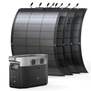 EcoFlow DELTA Max 1600 + 4X 100W Flexible Solar Panel.