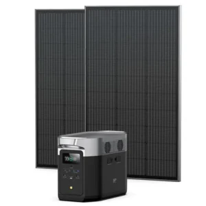 EcoFlow DELTA Max + 2X 100W Rigid Solar Panel.