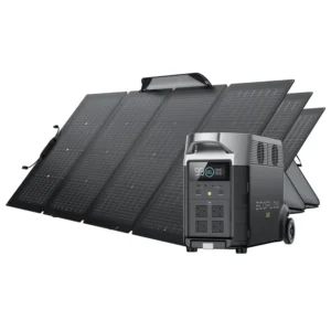 EcoFlow DELTA Pro + 3X 220W Solar Panel.