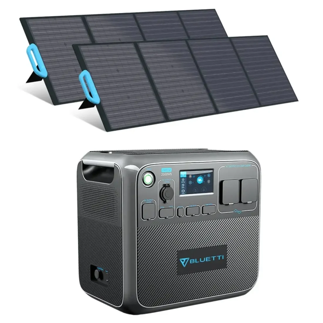 Bluetti AC200P Portable Power Station + 2X PV120 Solar Panels
