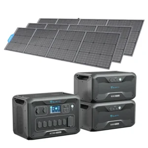 Bluetti AC300 + 2X B300 + 3X PV200 Solar Panel.