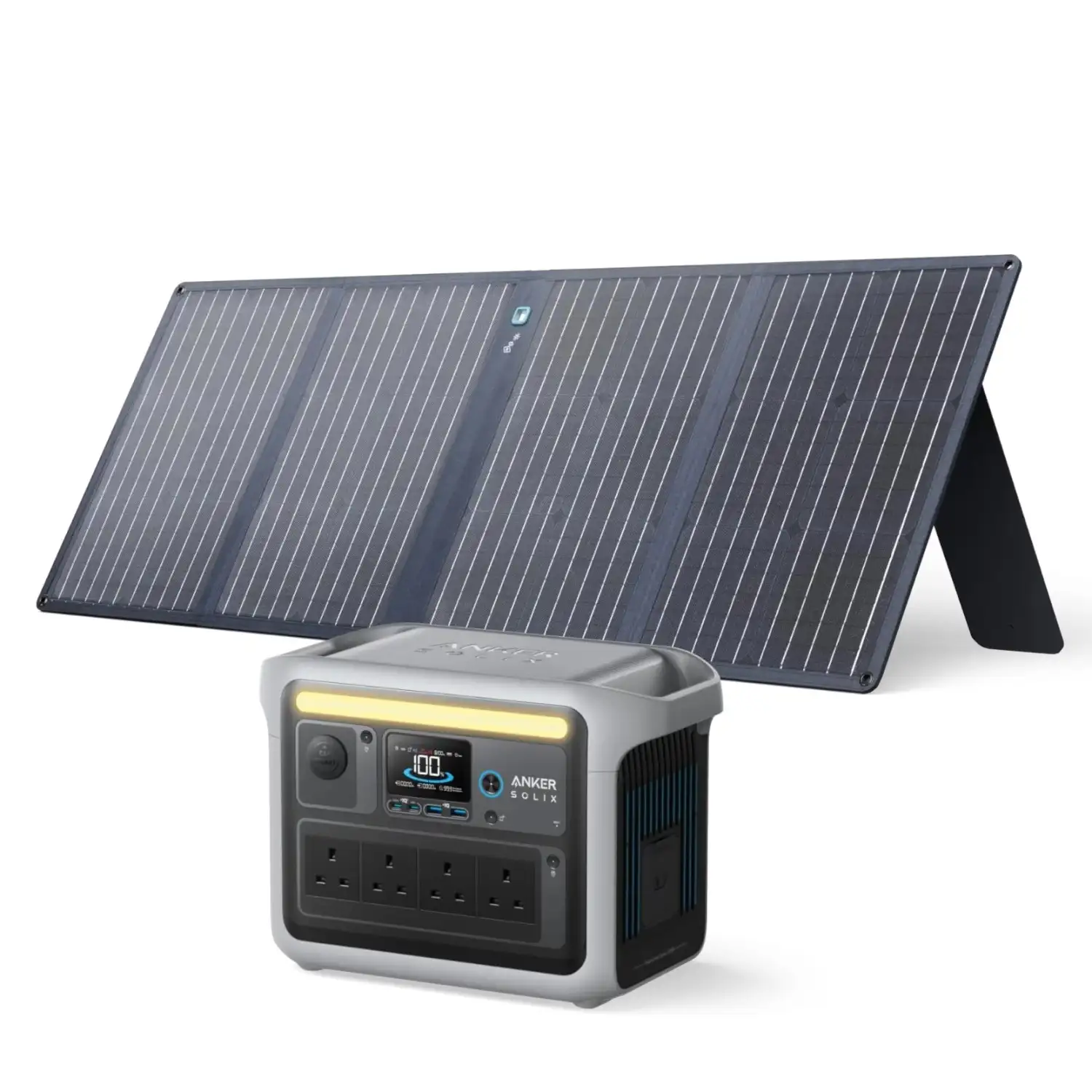 Anker SOLIX C1000X Solar Generator + Anker 625 100W Solar Panel