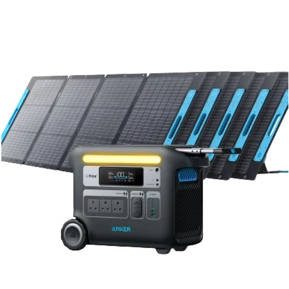 Anker SOLIX F2000 (767) Solar Generator + 5X Anker 531 200W Solar Panels
