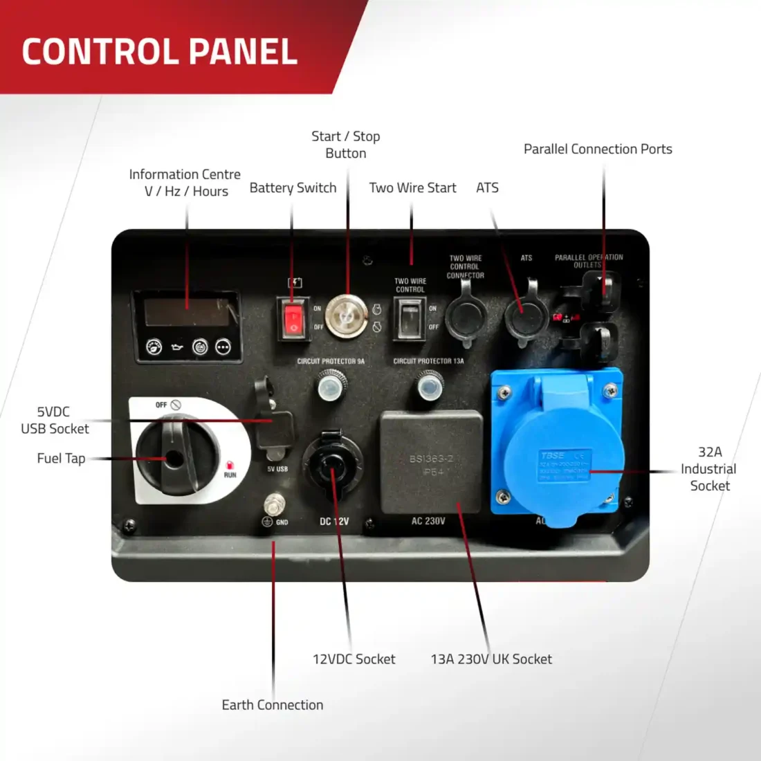 Excel Power XL6000i 6kW Petrol Inverter Generator