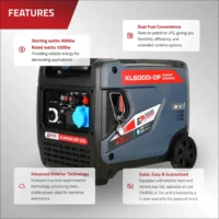 Excel Power XL6000i-DF 6kW Dual-Fuel Inverter Generator