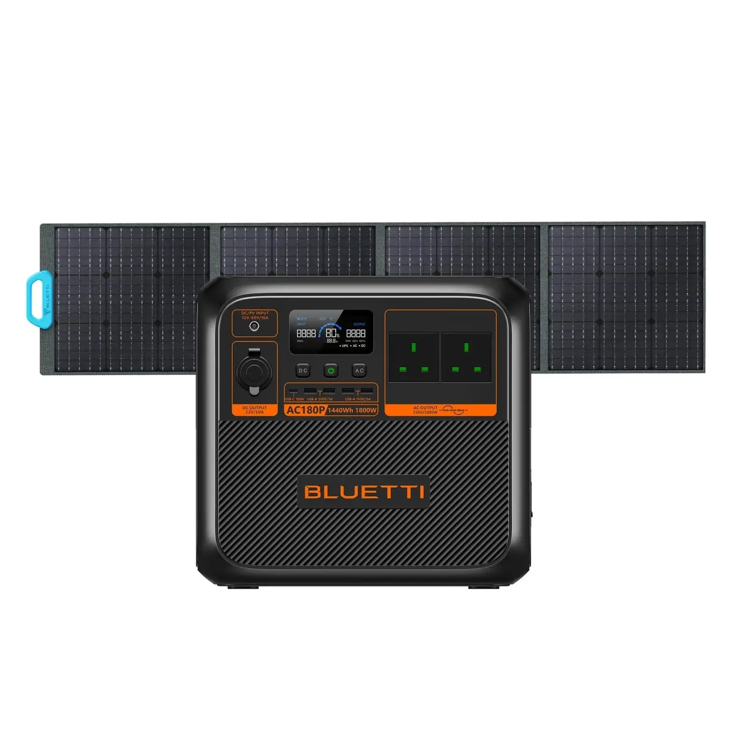 Bluetti AC180P Portable Power Station + PV200 Solar Panel