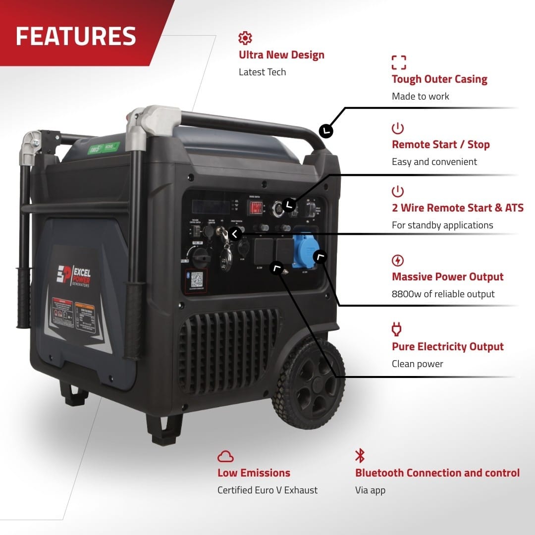 Excel Power XL10000i 8.8kW Inverter Generator