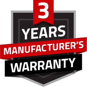 3 Years Warranty