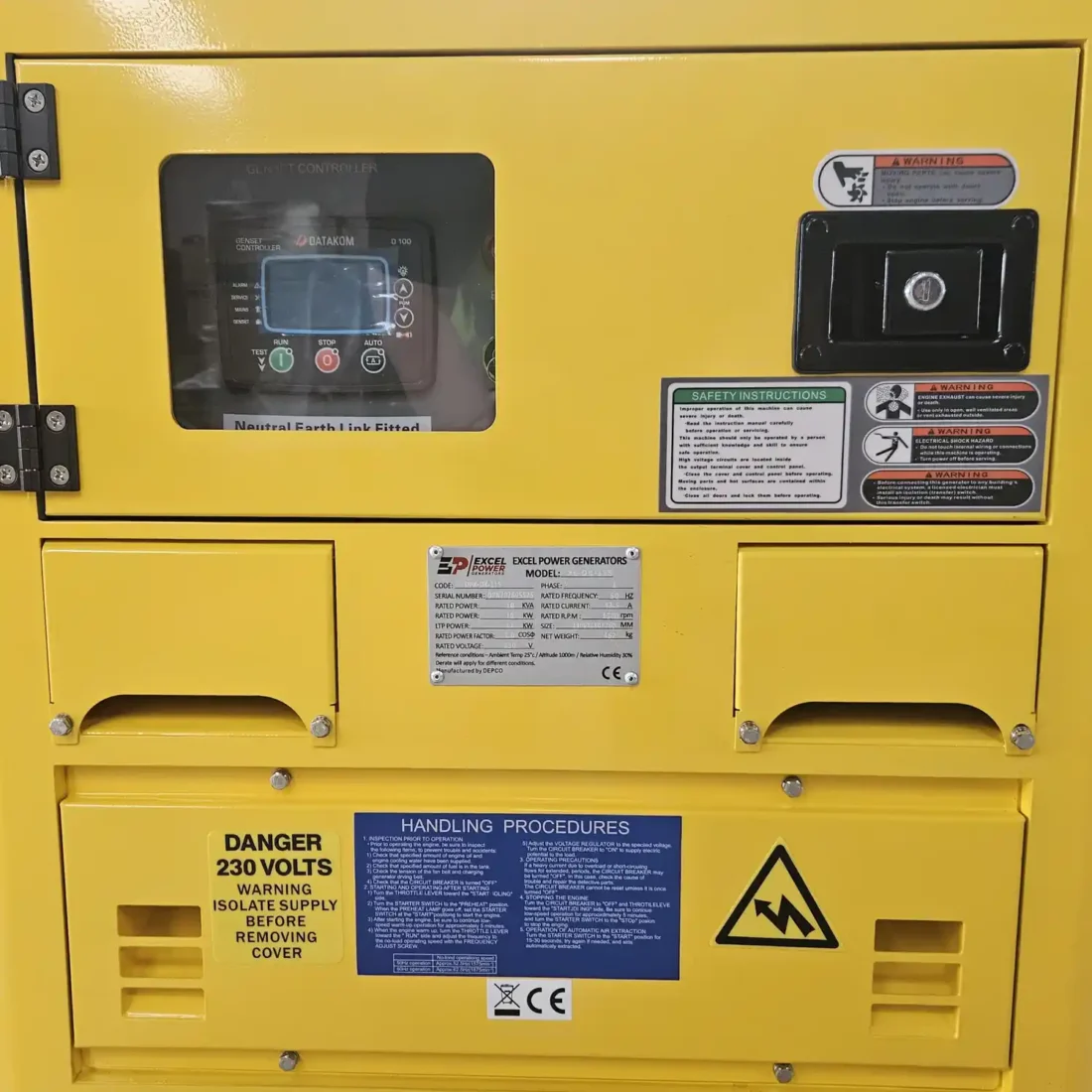 Excel Power XL-DK-11S 10kVA Single Phase Diesel Generator