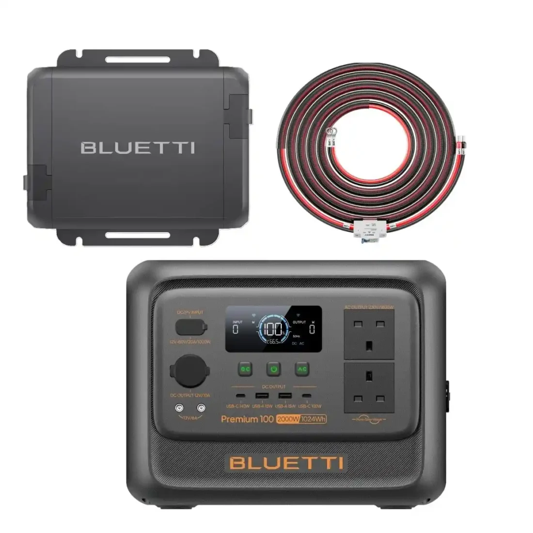 Bluetti Premium 100 V2 + Charger 1 Alternator Charger