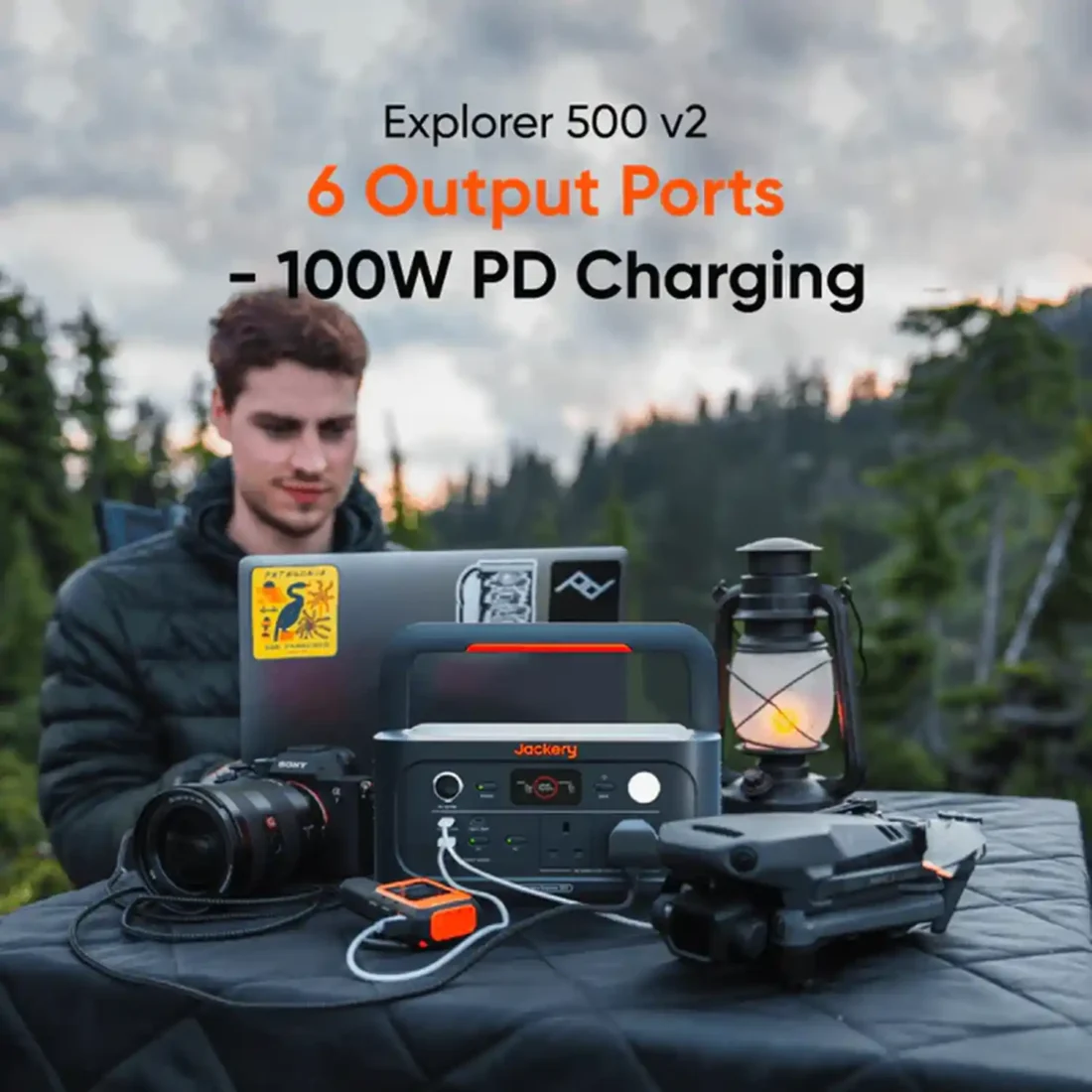 Jackery Explorer 500 v2 + 100W Solar Panel