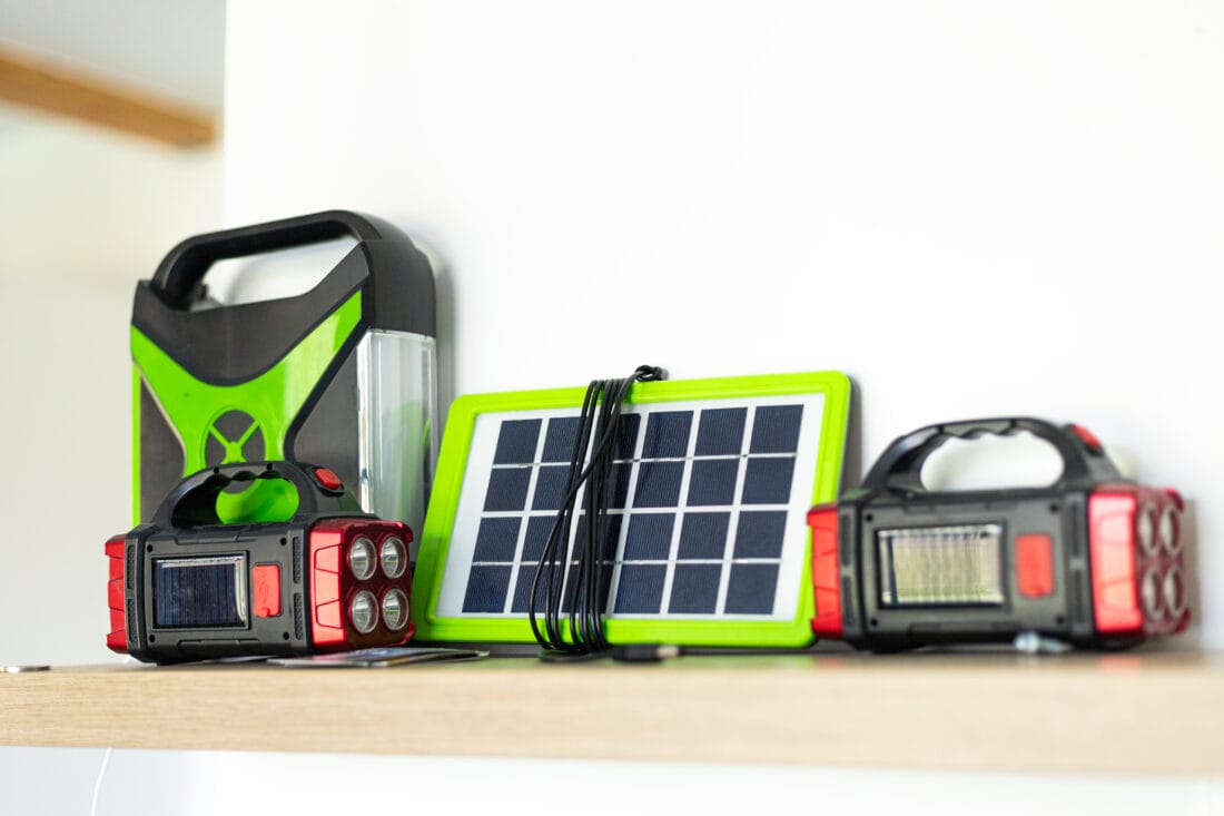 Image of a plug-in solar panel kit